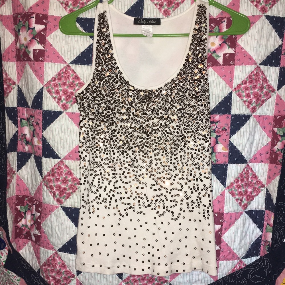 Only Nine Sequined Tank